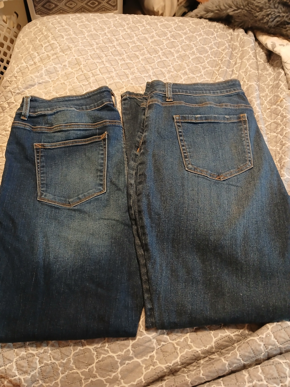 Maurices Women's Straight Leg Jeans in Dark Blue Denim